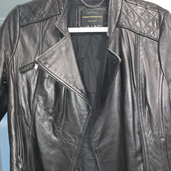 French connection leather jacket - Picture 1 of 4